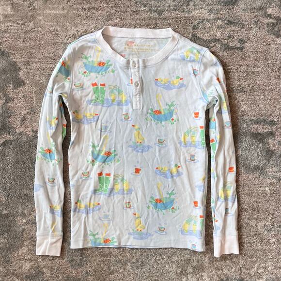 TBBC Sutton's Sweet Dream Pajamas Set Play in the Puddles Worth Avenue White 8 - Picture 2 of 9